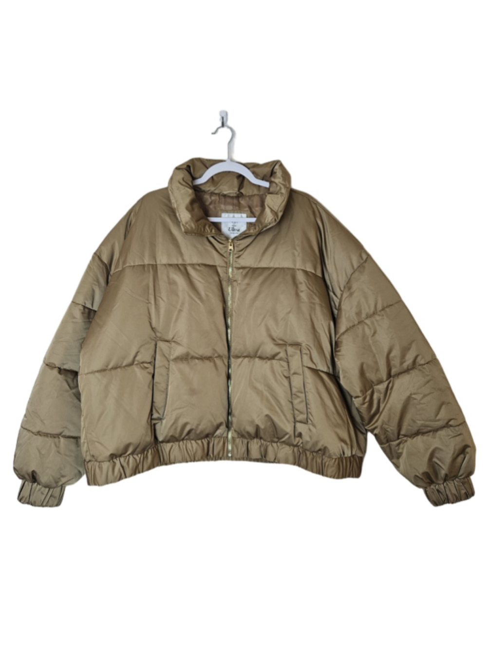 Abercrombie & Fitch Ultra Collection Mini Puffer Jacket Satin Brown Size XXL - Picture 6 of 15